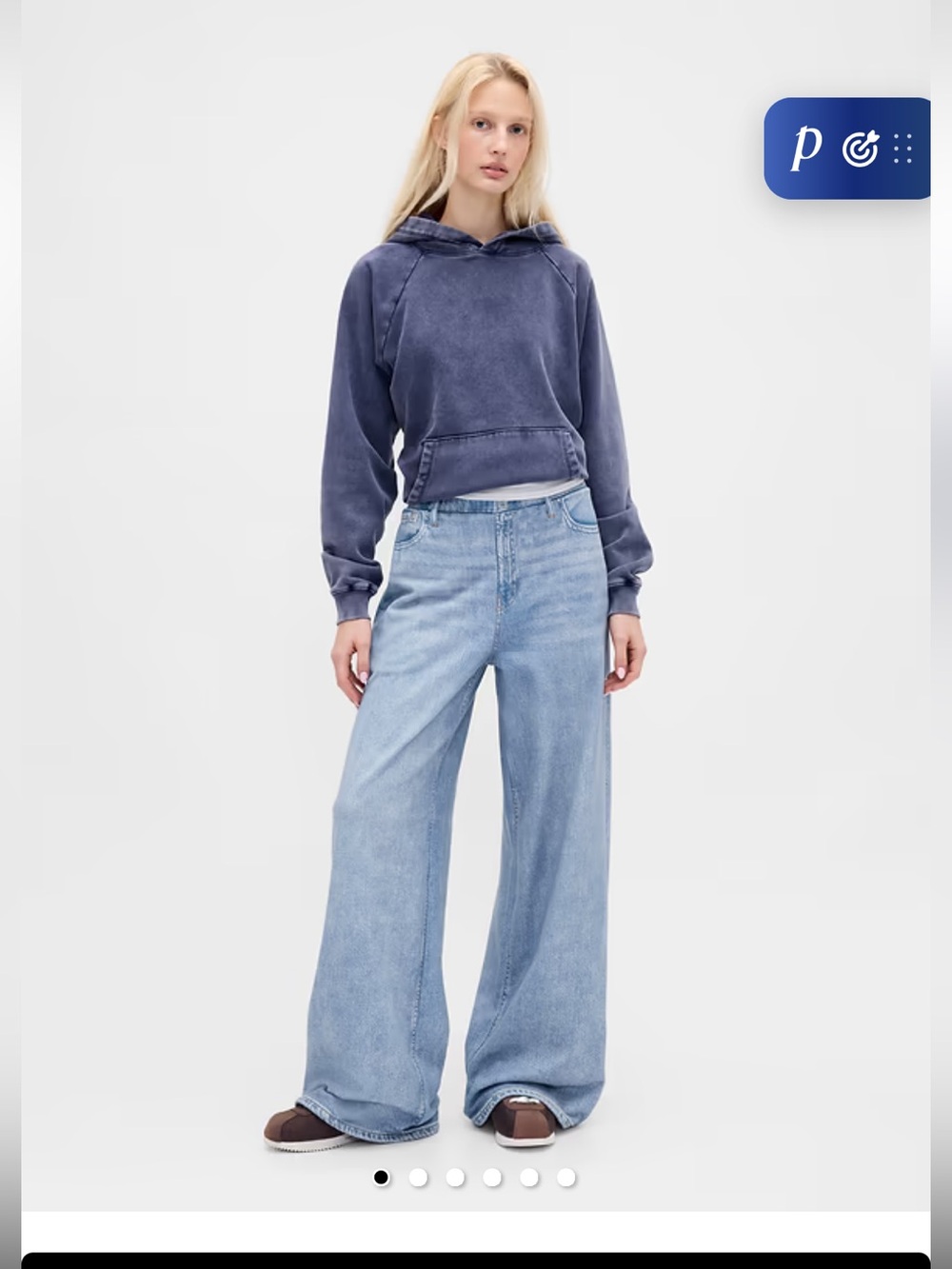 GAP Printed Baggy Sweatpant Jeans